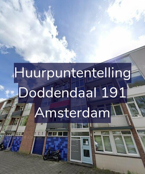 Foto gevel Huurpuntentelling voor Doddendaal 191, Amsterdam