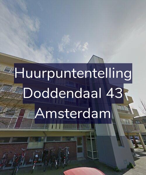 Foto gevel Huurpuntentelling voor Doddendaal 43, Amsterdam