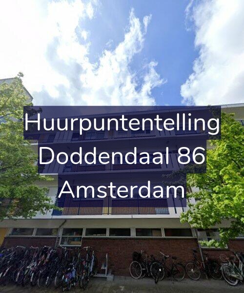 Foto gevel Huurpuntentelling voor Doddendaal 86, Amsterdam