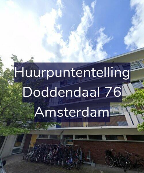 Foto gevel Huurpuntentelling voor Doddendaal 76, Amsterdam