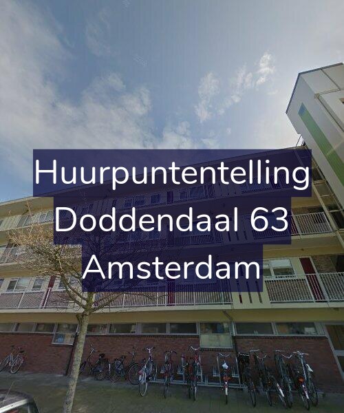 Foto gevel Huurpuntentelling voor Doddendaal 63, Amsterdam
