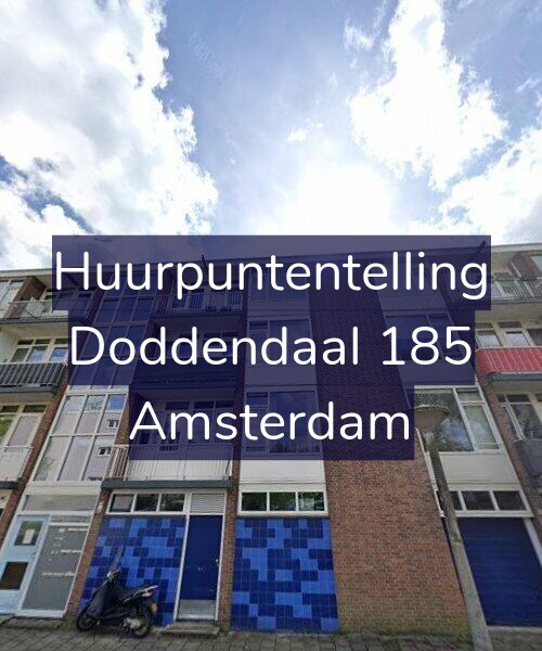 Foto gevel Huurpuntentelling voor Doddendaal 185, Amsterdam