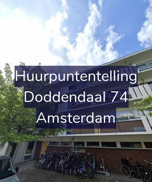 Foto gevel Huurpuntentelling voor Doddendaal 74, Amsterdam