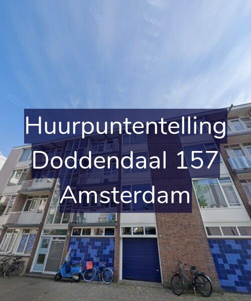 Foto gevel Huurpuntentelling voor Doddendaal 157, Amsterdam