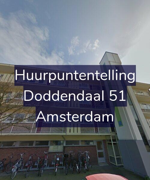 Foto gevel Huurpuntentelling voor Doddendaal 51, Amsterdam