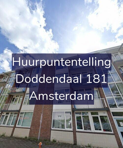 Foto gevel Huurpuntentelling voor Doddendaal 181, Amsterdam