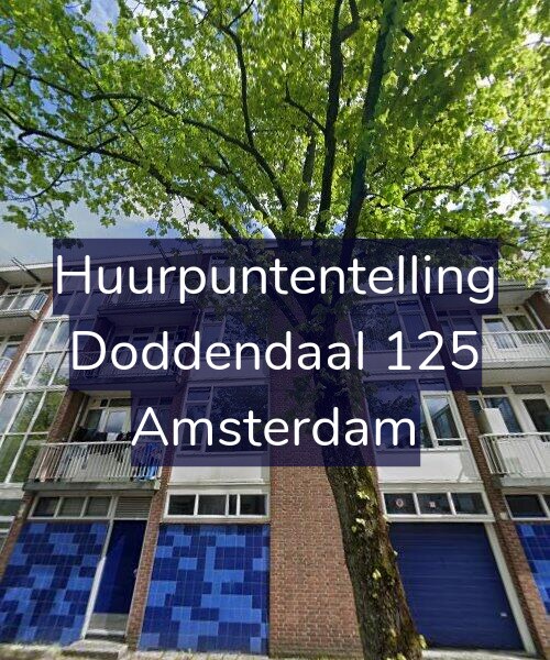 Foto gevel Huurpuntentelling voor Doddendaal 125, Amsterdam