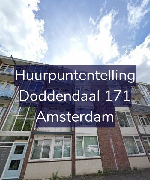 Foto gevel Huurpuntentelling voor Doddendaal 171, Amsterdam