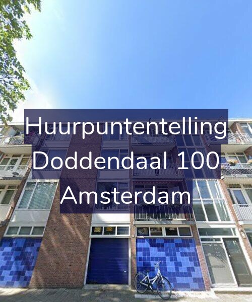 Foto gevel Huurpuntentelling voor Doddendaal 100, Amsterdam