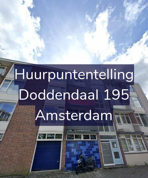 Foto gevel Huurpuntentelling voor Doddendaal 195, Amsterdam