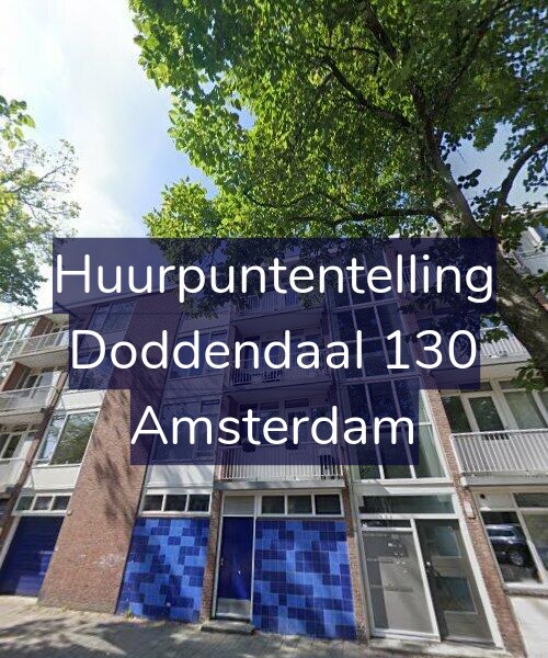 Foto gevel Huurpuntentelling voor Doddendaal 130, Amsterdam