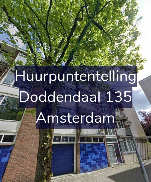 Foto gevel Huurpuntentelling voor Doddendaal 135, Amsterdam