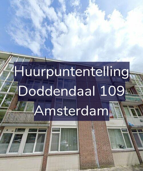 Foto gevel Huurpuntentelling voor Doddendaal 109, Amsterdam