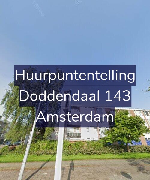 Foto gevel Huurpuntentelling voor Doddendaal 143, Amsterdam