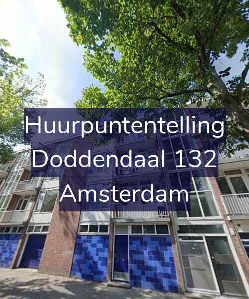 Foto gevel Huurpuntentelling voor Doddendaal 132, Amsterdam