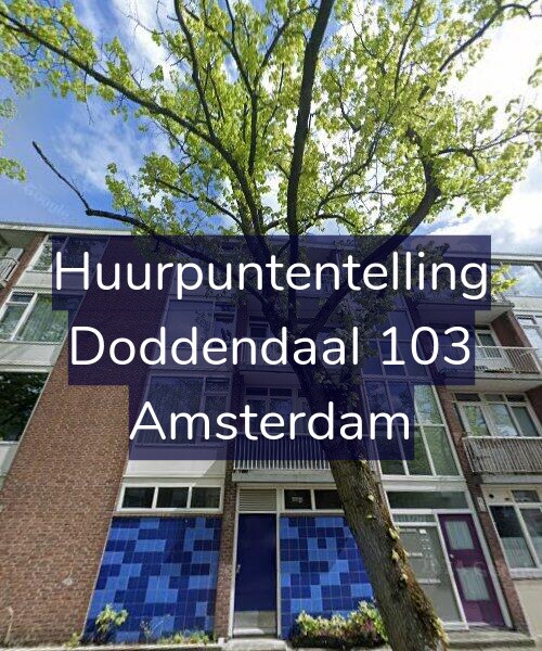 Foto gevel Huurpuntentelling voor Doddendaal 103, Amsterdam