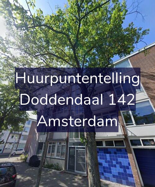 Foto gevel Huurpuntentelling voor Doddendaal 142, Amsterdam