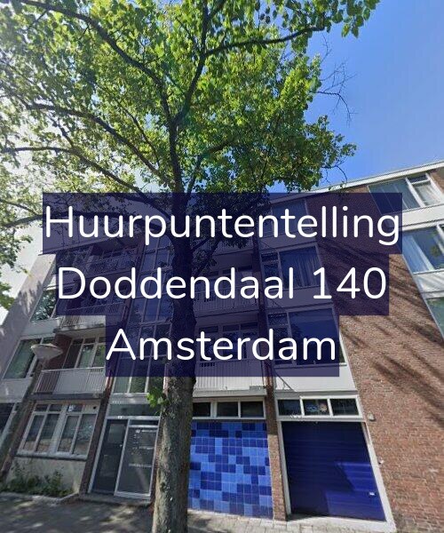 Foto gevel Huurpuntentelling voor Doddendaal 140, Amsterdam