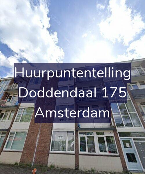 Foto gevel Huurpuntentelling voor Doddendaal 175, Amsterdam