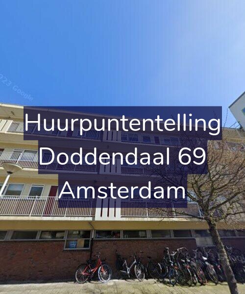 Foto gevel Huurpuntentelling voor Doddendaal 69, Amsterdam