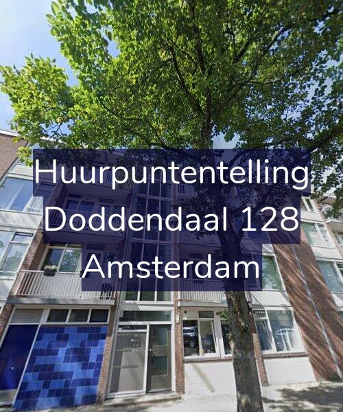 Foto gevel Huurpuntentelling voor Doddendaal 128, Amsterdam