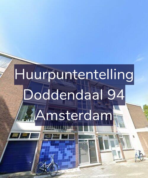 Foto gevel Huurpuntentelling voor Doddendaal 94, Amsterdam