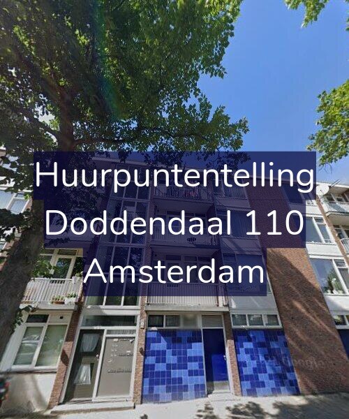 Foto gevel Huurpuntentelling voor Doddendaal 110, Amsterdam