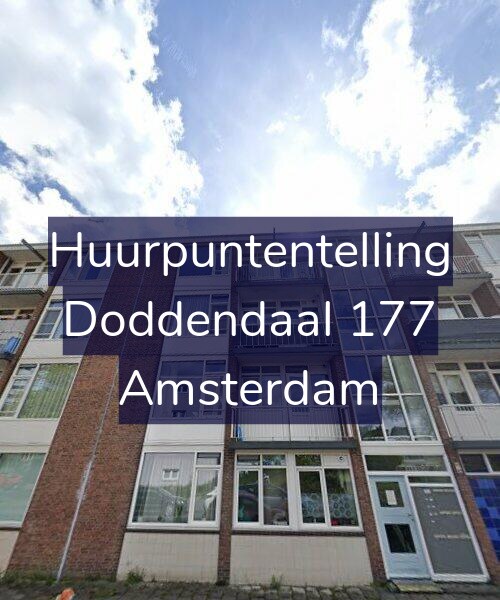 Foto gevel Huurpuntentelling voor Doddendaal 177, Amsterdam