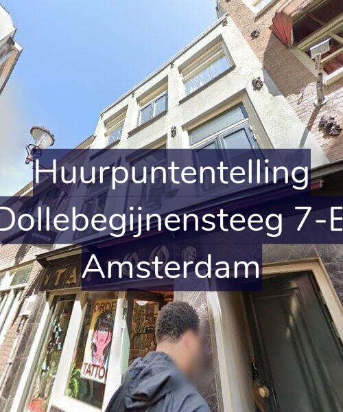 Foto gevel Huurpuntentelling voor Dollebegijnensteeg 7-B, Amsterdam