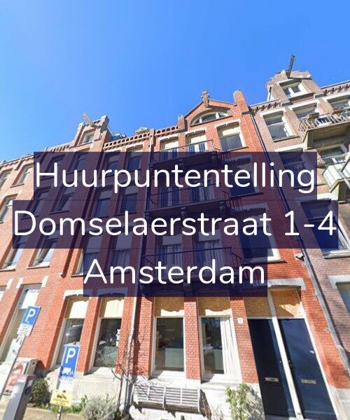 Foto gevel Huurpuntentelling voor Domselaerstraat 1-4, Amsterdam