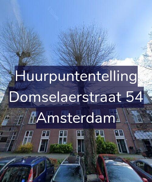 Foto gevel Huurpuntentelling voor Domselaerstraat 54, Amsterdam