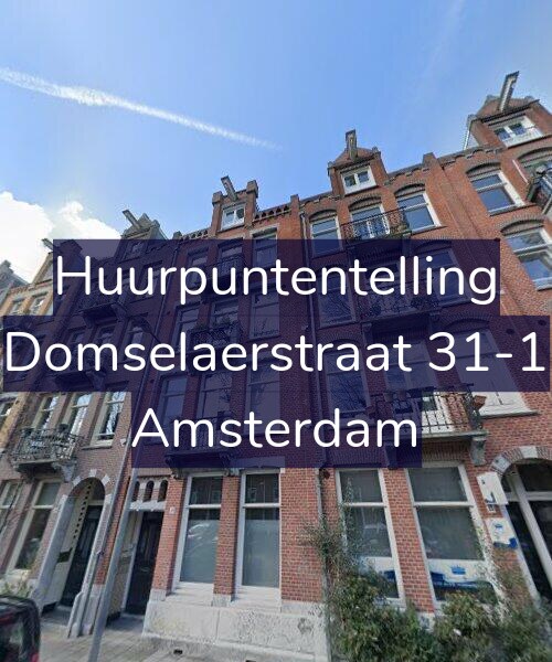 Foto gevel Huurpuntentelling voor Domselaerstraat 31-1, Amsterdam