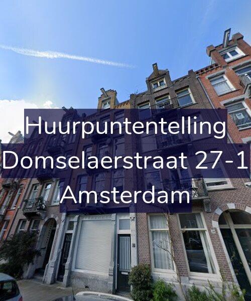 Foto gevel Huurpuntentelling voor Domselaerstraat 27-1, Amsterdam