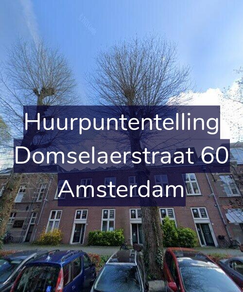 Foto gevel Huurpuntentelling voor Domselaerstraat 60, Amsterdam
