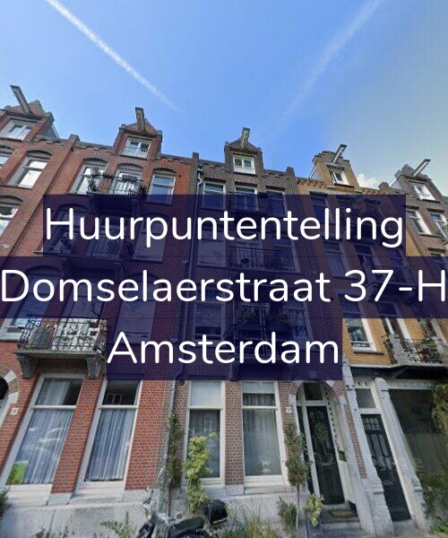 Foto gevel Huurpuntentelling voor Domselaerstraat 37-H, Amsterdam