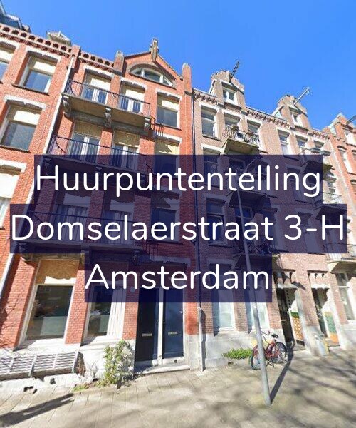 Foto gevel Huurpuntentelling voor Domselaerstraat 3-H, Amsterdam