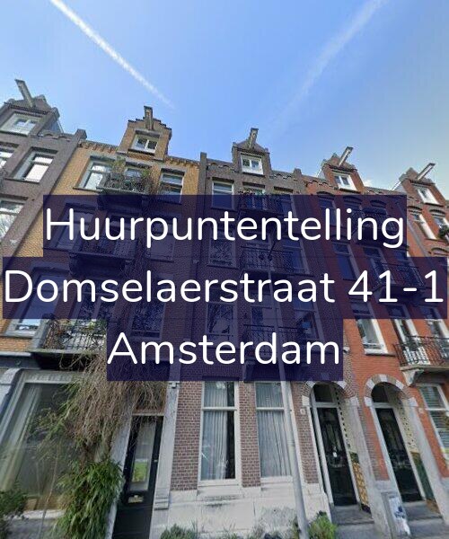 Foto gevel Huurpuntentelling voor Domselaerstraat 41-1, Amsterdam