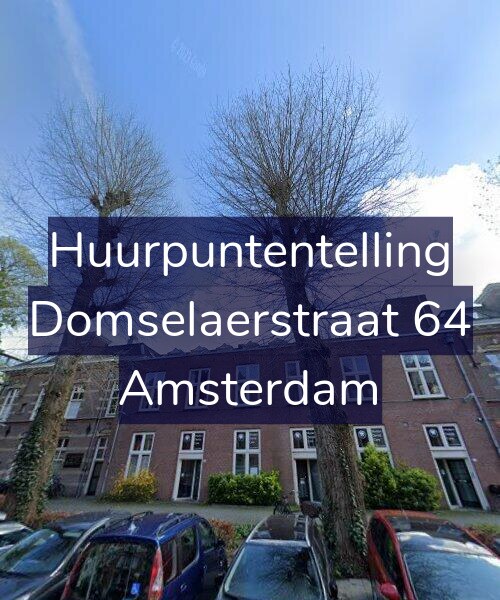 Foto gevel Huurpuntentelling voor Domselaerstraat 64, Amsterdam