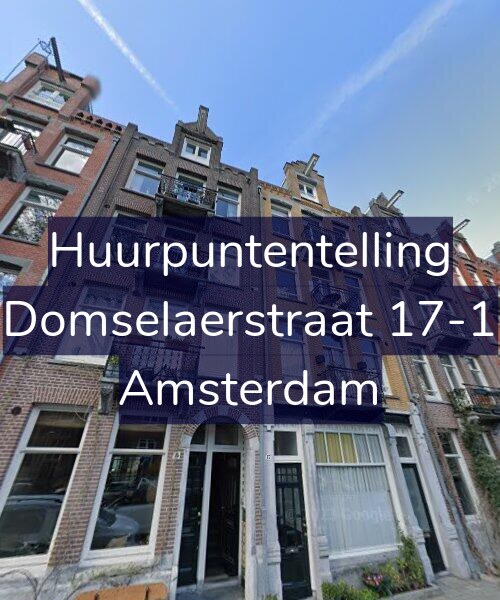 Foto gevel Huurpuntentelling voor Domselaerstraat 17-1, Amsterdam