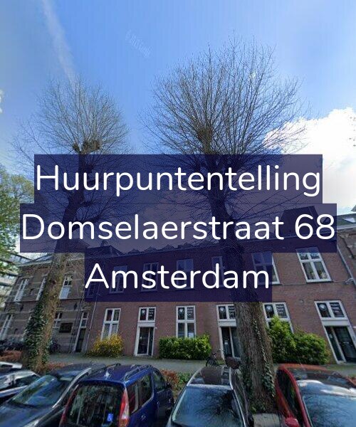 Foto gevel Huurpuntentelling voor Domselaerstraat 68, Amsterdam