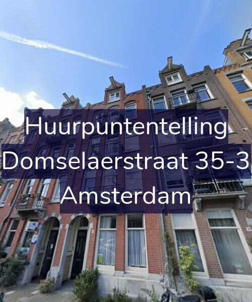 Foto gevel Huurpuntentelling voor Domselaerstraat 35-3, Amsterdam