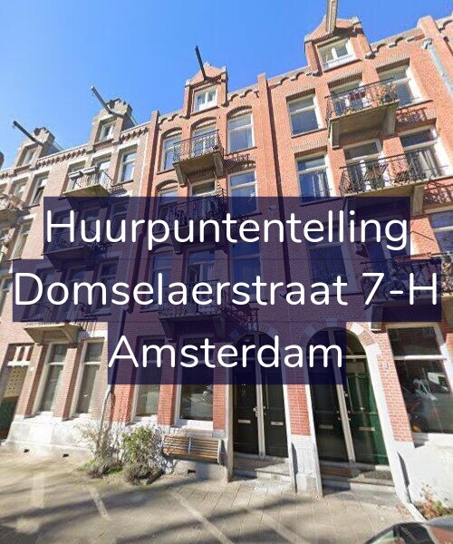 Foto gevel Huurpuntentelling voor Domselaerstraat 7-H, Amsterdam