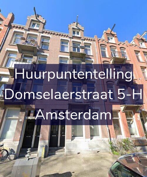 Foto gevel Huurpuntentelling voor Domselaerstraat 5-H, Amsterdam