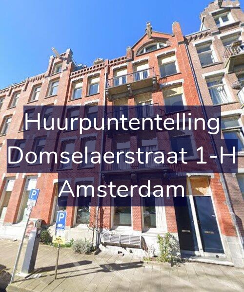Foto gevel Huurpuntentelling voor Domselaerstraat 1-H, Amsterdam