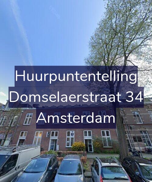 Foto gevel Huurpuntentelling voor Domselaerstraat 34, Amsterdam