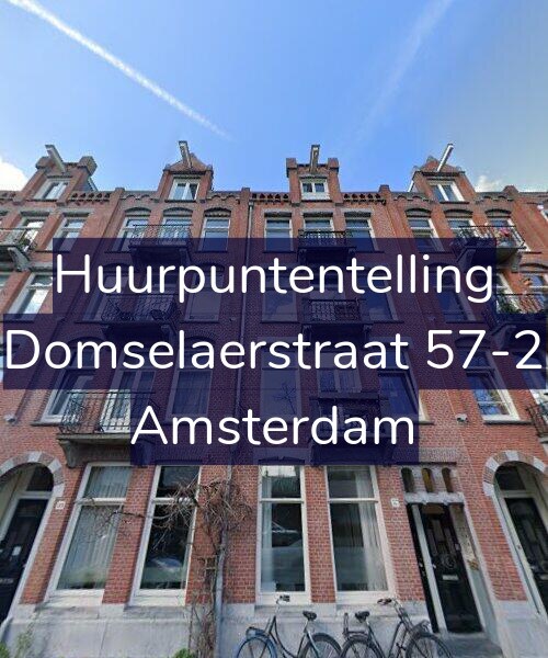 Foto gevel Huurpuntentelling voor Domselaerstraat 57-2, Amsterdam
