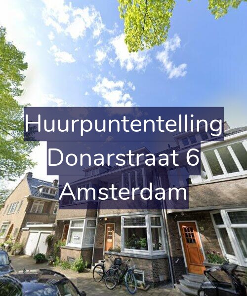Foto gevel Huurpuntentelling voor Donarstraat 6, Amsterdam