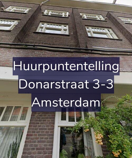 Foto gevel Huurpuntentelling voor Donarstraat 3-3, Amsterdam