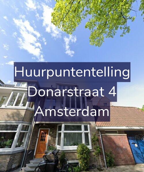 Foto gevel Huurpuntentelling voor Donarstraat 4, Amsterdam