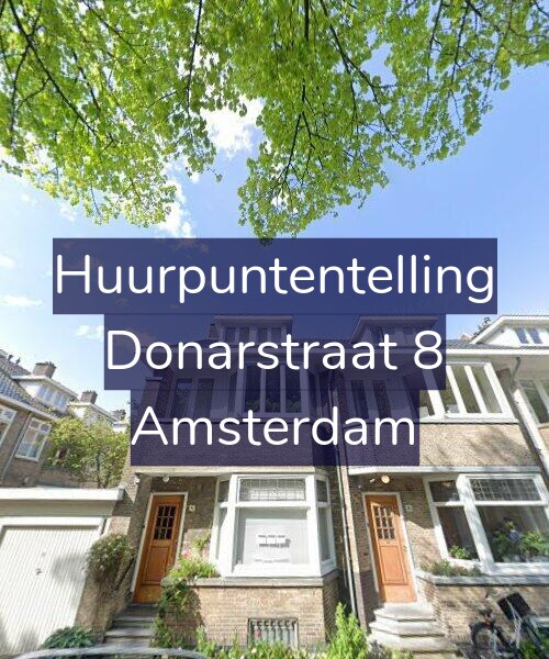 Foto gevel Huurpuntentelling voor Donarstraat 8, Amsterdam